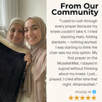 rushing trough prayer because of knee pain